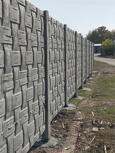 Бетонные еврозаборы: Бетонный еврозабор, Односторонний, Новый, Оптом, В розницу,Безналичный расчет — 16