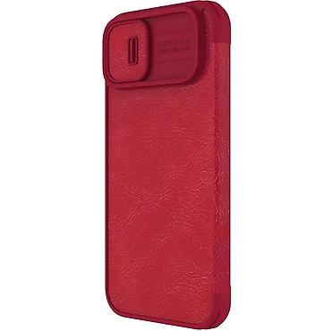 Maske i futrole za telefone: Maska Nillkin Qin Pro za iPhone 14 Plus 6.7 crvena. Kataloški broj — 3