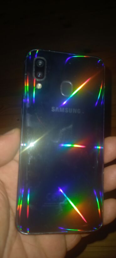 galaksi electronics: Samsung Galaxy A40, цвет - Черный, Отпечаток пальца