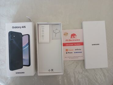 samsung ultra touch s8300: Samsung Galaxy A15, 128 GB, rəng - Qara, Barmaq izi