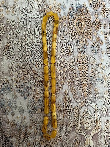 sarlar: Təbii kəhrəba təsbeh/kolye muncuqları - Material: təbii kəhrəba — 2