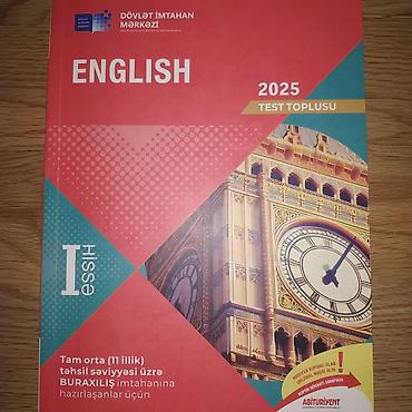Testlər: Məhsul: “English 2025 – Test Toplusu”, Dövlət İmtahan Mərkəzi (DİM) — 1
