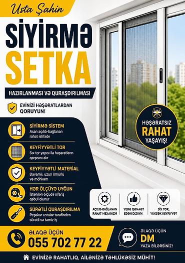 🦟 SİYİRMƏ SETKA HAZIRLANMASI VƏ QURAŞDIRILMASI ✅ Hər ölçüyə uyğun