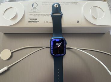 watch 7: Apple Watch Series 7 Blue Amerikadan yeni gelib Uzerinde orginal band