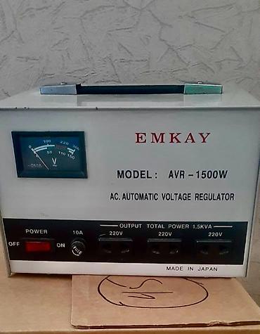 EMKAY AVR-1500W – Avtomatik Gərginlik Tənzimləyicisi - Model