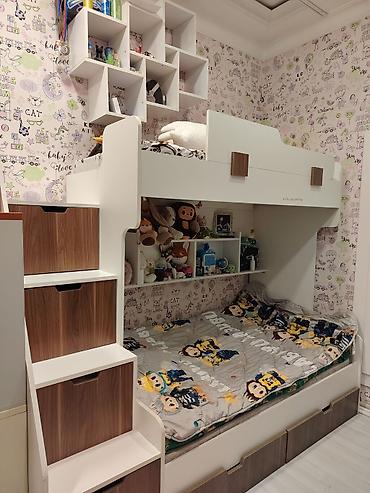Ev və bağ: Uşaq otağı üçün iki mərtəbəli modul çarpayı-garnitur 900 manata alınıb — 7