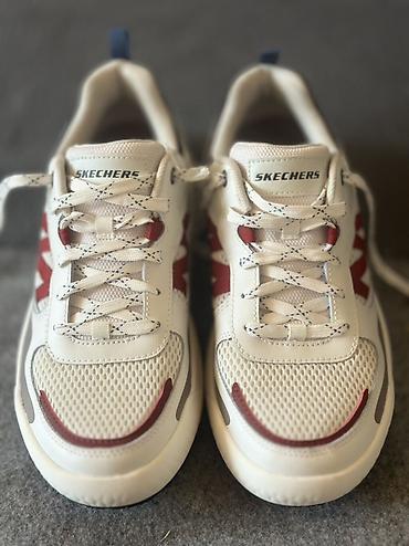кийит: Эркектердин кроссовкасы, 42, Skechers, Жаңы, түсү - Ак, Өзү алып кетүү — 1