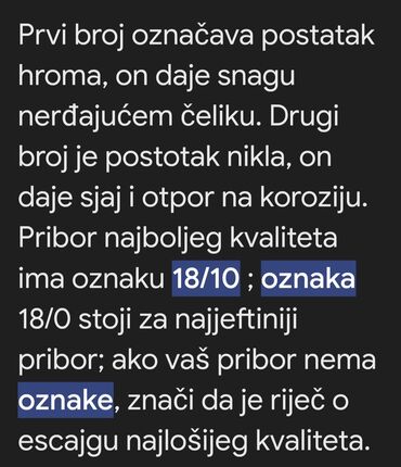 Noževi: Kuhinjiski komplet Stainless Steel oznaka 18/10 Nemacka. Trodelni deo — 3