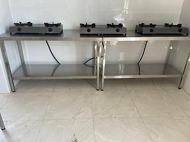 Другое оборудование для фастфудов: Профессиональные стеллажи из нержавеющей стали, профессиональные столы — 8