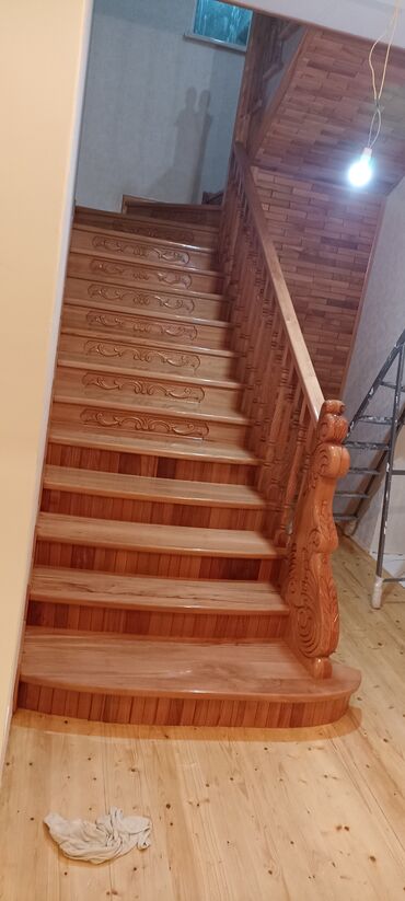 Digər xidmətlər: Hər növ taxtadan hər növ əl işləri qapı pilləkən mebel parket sauna — 19