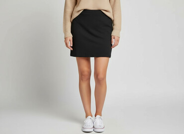 spódnice trapezowe midi: H&M Basic, Spódnica damska, rozmiar S