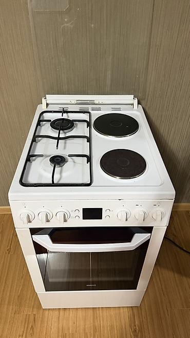 Техника для кухни: Комбинированная плита BEKO б/у, свободностоящая, белая. Самовывоз - — 2