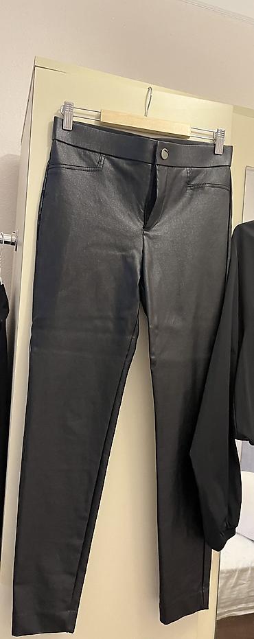 ev kaktusu: Zara deri efektli özünden yüngül parlaqlığı olan skinny şalvar Bir — 2