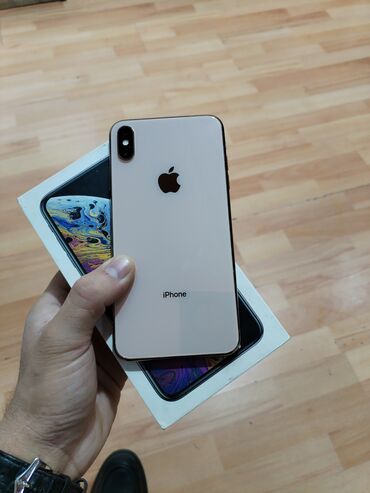 iphone x telefon: IPhone Xs Max, 256 GB, Qızılı, Face ID