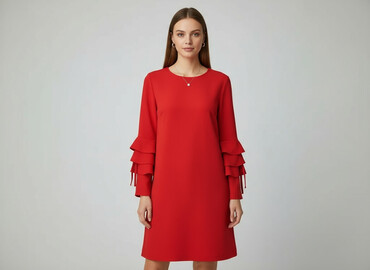 sukienka reserved czerwona: Pronto Moda, Sukienka damska, rozmiar One size