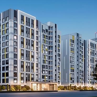 кочмон сити: 2 комнаты, 78 м², Кок-Жар ж/м Элитка, 11 этаж, ПСО (под самоотделку) — 4