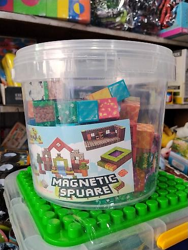 Магнитный конструктор «MAGNETIC SQUARE» - Набор квадратных магнитных at lalafo.kg Магнитный конструктор «MAGNETIC SQUARE» - Набор квадратных магнитных