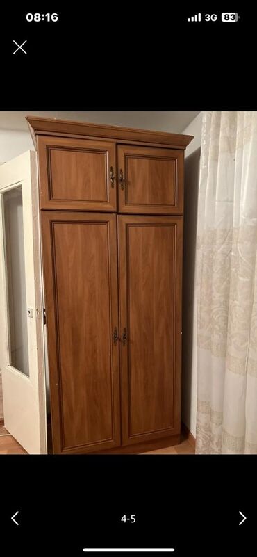 флипчарты 2x3 с дополнительными планками: Шкаф для одежды, Б/у, Прямой, ЛДСП