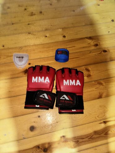Маски, очки: Mma dəsti Yenidir heç işlənmiyib təmiz dəridir
