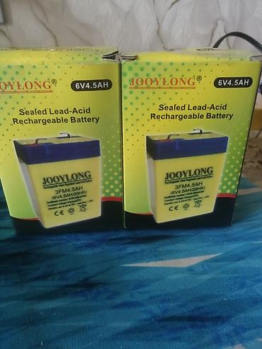 аккумулятор 12в 7а ч: JOOYLONG qapalı qurğuşun-turşu akkumulyatoru - Model: 3FM4.5AH (6V — 1
