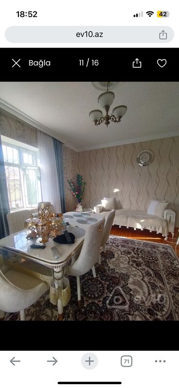 Bağ evlərinin satışı: Digah, 100 kv. m, 3 otaqlı, Hovuzsuz, Kanalizasiya, Kombi, Qaz — 7