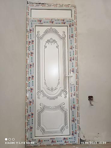 Plastik qapılar: Yeni Plastik qapı 70x200 sm Zamok və çərçivə ilə, Zəmanətli, Ödənişli quraşdırma, Ödənişli çatdırılma — 12