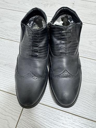 Ботинки: Мужские ботинки, 42.5, 41.5, 42, Pierre Cardin, Б/у, цвет - Черный, Самовывоз — 2