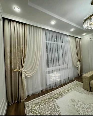 Шторы и занавески: Комплект штор, Жаккард, С тюлем в комплекте, Изготовление на заказ, Новый, Для зала — 23