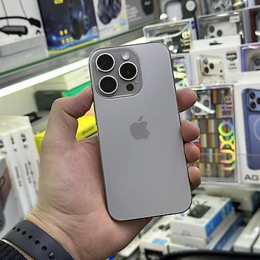 Apple iPhone: IPhone 15 Pro, Б/у, 256 ГБ, Natural Titanium, Защитное стекло, Чехол, 95 % — 16