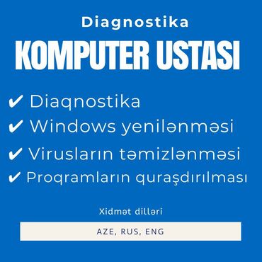 diz üstü komputer qiymetleri: Komputerdə yaradılmış problemlərin həllini təmin edirik, çevik