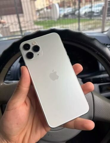 Apple iPhone: IPhone 11 Pro, Скидка 30%, Новый, 64 ГБ, Белый, Наушники, Зарядное устройство, Защитное стекло