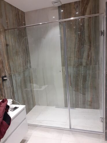 Duş kabinaları, arakəsmələr: Yeni Üstü açıq kabina, Künc üçün, Ödənişli çatdırılma — 3