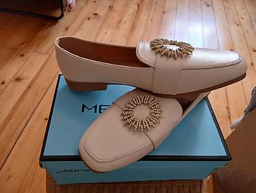 dəri bosonojkalar: DERİHAN qadın loaferləri yenidir.geyinilmeyib - Model: Klassik loafer — 3