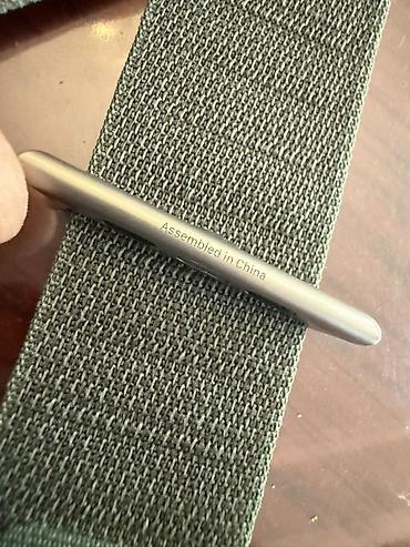 sp8 ultra: ‼️ORIGINAL‼️Apple Watch Ultra üçün tikişli toxuma qayış – Yaşıl (Solo — 4