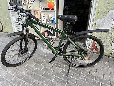 velosiped nagd: Şəhər/trek tipli velosiped – yaşıl rəng, yüngül alüminium gövdə — 9