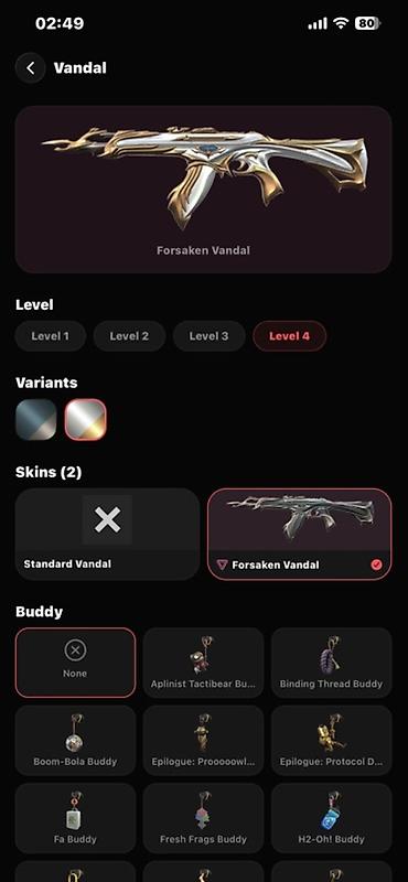 VALORANT hesabında skin paketi Tərkib: - Vandal: Forsaken Vandal lalafo.az -da VALORANT hesabında skin paketi Tərkib: - Vandal: Forsaken Vandal