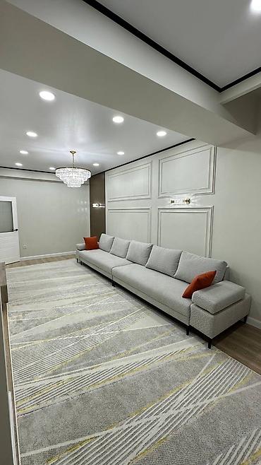 flat osh: 2 комнаты, 59 м², Асанбай мкр Элитка, 11 этаж, Свежий ремонт — 1