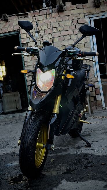 Мотоциклы: Электро мотоцикл Новая резина за 5400сом Новые акамуляторы 6 штук за — 1