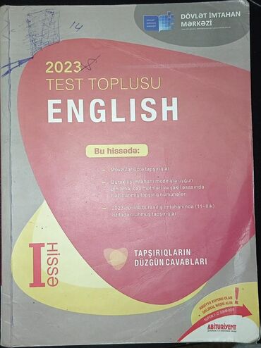 Testlər: İngilis dili Testlər 11-ci sinif, DİM, 1-ci hissə, 2023 il