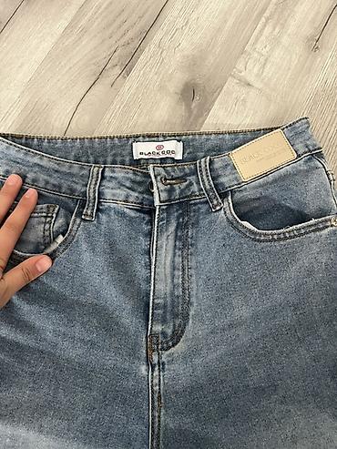 deniz geyimi: Məhsul: BLACK COCO brendinin qadın jeans şalvarı - Model: Geniş kəsim — 2