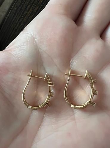 Другие ювелирные изделия: 1-Серьги СССР, вес 6,19 очень красивые, редкие, камни муассанит — 15