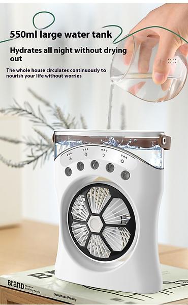 ventilator mini: Su ilə işləyən mini sərinkeş YT-2053 USB girişli 3 sürətli işıqlı . ❄️ — 1
