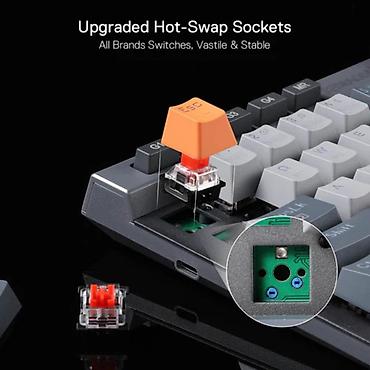 klavyatura komputer: Redragon Traric Pro K634GG-RGB-PRO Wireless Mechanical Gaming Keyboard — 2