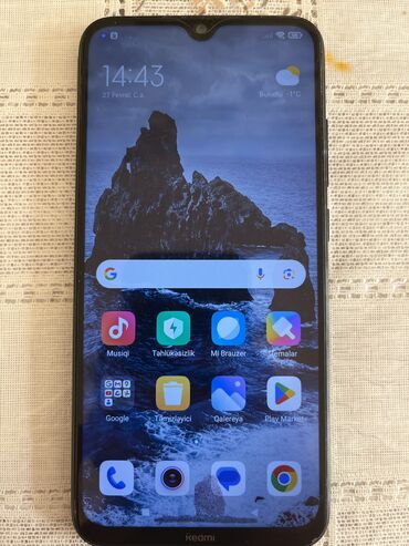 Xiaomi: Xiaomi Redmi Note 8, 64 GB, rəng - Qara, 
 Sensor, Barmaq izi, İki sim kartlı