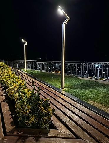фонары: Уличный светильник-столб LED с архитектурной подсветкой - Дизайн — 3