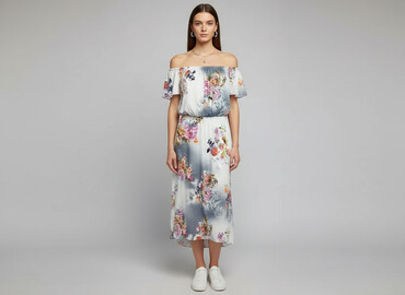 sukienki na wesele dla puszystych z narzutka: Women`s dress, size M