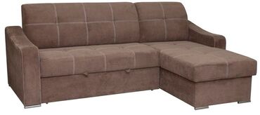 мебельный поролон: Угловой диван, цвет - Коричневый, Б/у