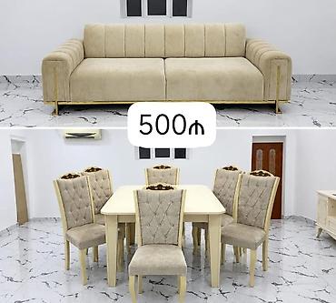 Qonaq dəsti satilir Masa desti+divan Birlikde qiymət 500 azn tək tək