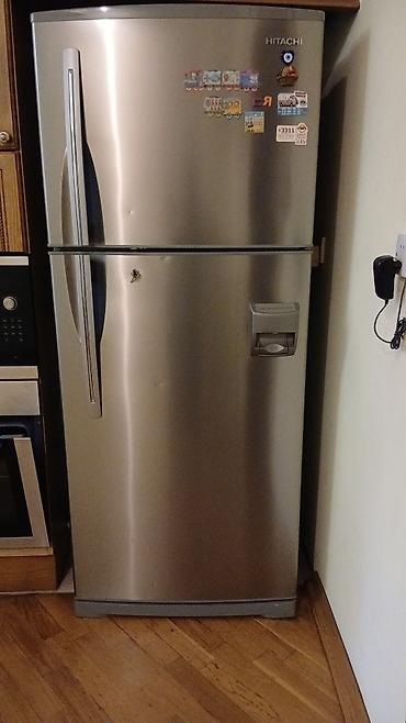 Hitachi iki qapılı soyuducu (üstdən donduruculu), inox rəng. - Brend