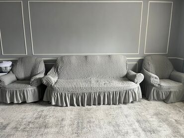 Комплекты мягкой мебели: Комплект мягкой мебели, Б/у, Самовывоз, цвет - Коричневый — 3